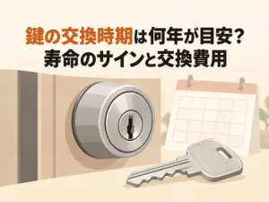 鍵の交換時期は何年が目安？寿命のサインと交換費用